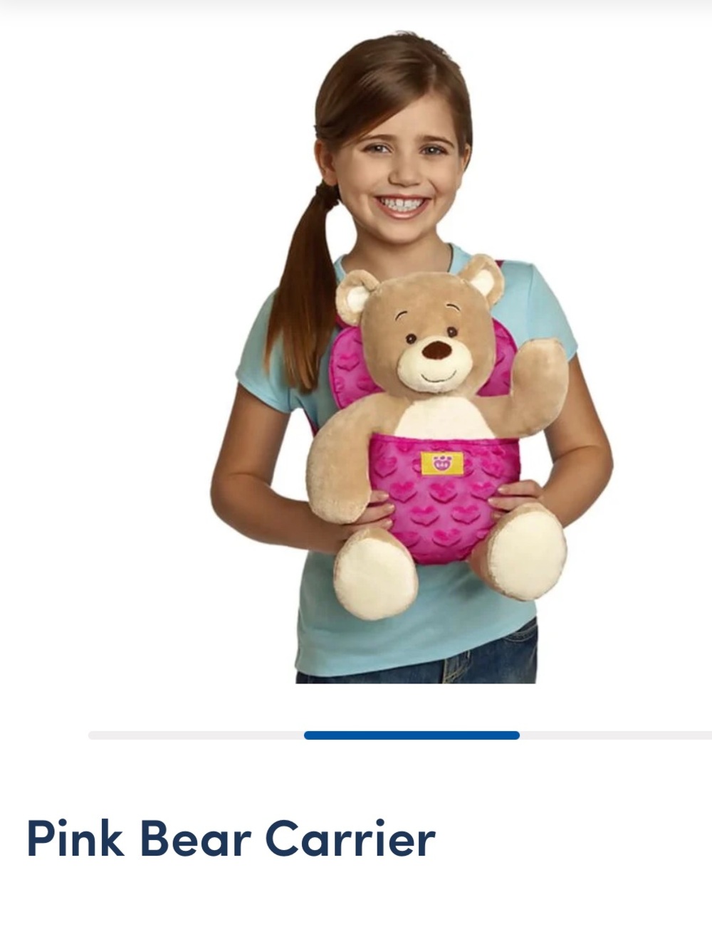 Build a Bear carrier and hair brush
